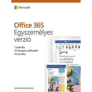 Microsoft Office 365 Personal 1 Felhasználó 1 Év HUN BOX kép