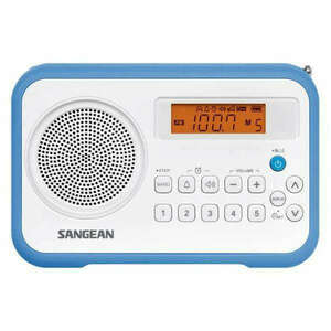 Sangean PR-D18W/B AM/FM-sztereó szintézeres kék hordozható rádió kép