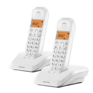 Vezeték Nélküli Telefon Motorola S1202 (2 pcs) - Fehér kép