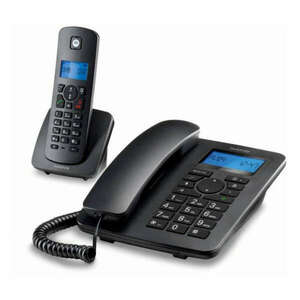 Vezetékes Telefon Motorola C4201 Combo DECT (2 pcs) Fekete kép