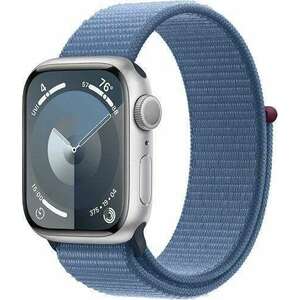 Apple Watch Series 9 GPS 41mm ezüst alumíniumtok, télkék sportpá... kép