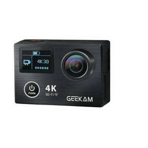 GEEKAM - akciókamera 4K/30fps 20MP duplaképernyős, WiFi, vízálló, ... kép