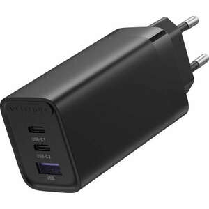 Vention FEDB0-EU GaN 2x USB-C / USB-A Háólózati töltő - Fekete (65W) kép