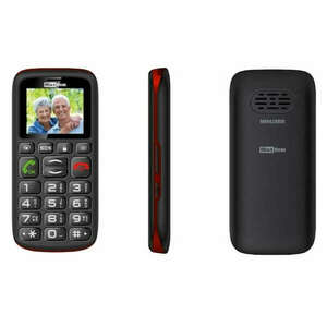 MaxCom MM428BB mobiltelefon, fekete-piros (DOBOZ ÉS TARTOZÉK NÉLK... kép