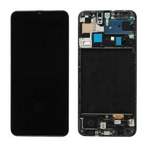 Samsung Galaxy A50s gyári LCD+érintőpanel kerettel, fekete, SM-A507 kép