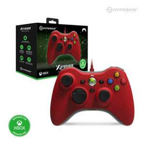 HYPERKIN Xenon Xbox Series|One/Windows 11|10 Xbox liszenszelt Vezetékes kontroller, Piros kép