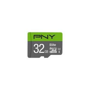 PNY Elite microSDHC 32GB Class 10 UHS-I 85MB/s + SD adapter kép