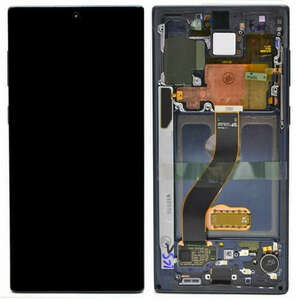 LCD Kijelző Samsung N975 Note 10 Plus fekete ORG GH82-20838A GH82... kép