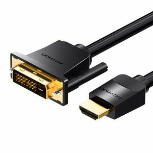 HDMI-DVI kábel 1, 5 m-es Vention ABFBG fekete kép