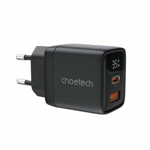 Choetech PD6052 GaN hálózati töltő USB / USB-C 35W, fekete kép
