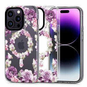 Tech-Protect Magmood MagSafe tok iPhone 14 Pro, rose floral kép