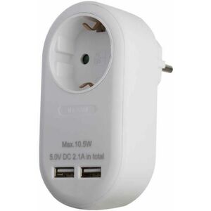 1 Plug + 2 USB (EPAG-1EE-2USB-W) kép