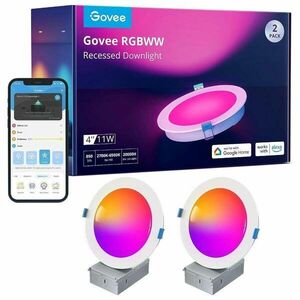 Govee Mennyezeti 12 cm LED fény RGBWW Smart 850 lm, 2 db kép