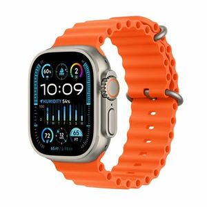 Apple Watch Ultra 2 GPS + Cellular, 49mm Titanium Case Orange Ocean szíjjal kép