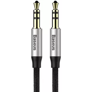 Kábel Baseus Yiven Audio Cable Cable 3.5 male Audio M30 1.5M Silver+ Black (6953156257207) kép
