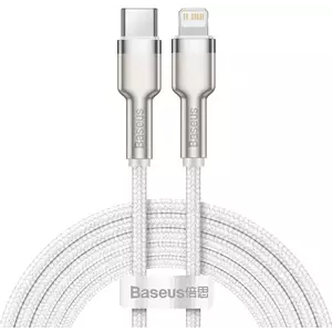 Kábel Baseus USB-C cable for Lightning Cafule, PD, 20W, 2m (white) (6953156202115) kép
