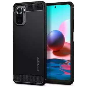 Tok Spigen Rugged Armor, black - Xiaomi Redmi Note 10 (ACS02063) kép