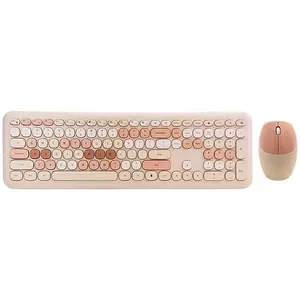 Billentyűzet Wireless keyboard + mouse set MOFII 666 2.4G (beige) kép