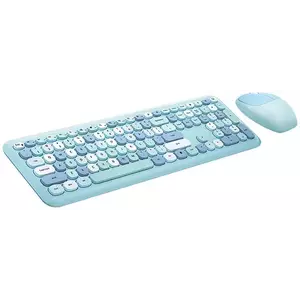 Billentyűzet Wireless keyboard + mouse set MOFII 666 2.4G (Blue) kép