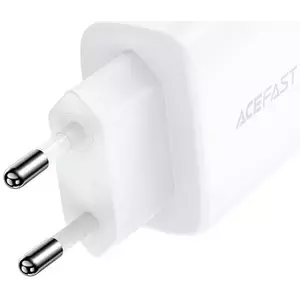 Töltő Wall Charger Acefast A25, USB + USB-C, PD 20W (white) kép