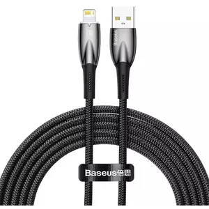 Kábel USB cable for Lightning Baseus Glimmer Series, 2.4A, 2m (Black) kép