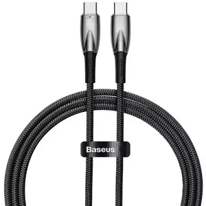 Kábel USB-C cable for USB-C Baseus Glimmer Series, 100W, 1m (Black) kép