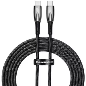 Kábel USB-C cable for USB-C Baseus Glimmer Series, 100W, 2m (Black) kép