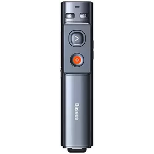 Távoli Baseus Orange Dot Multifunctional remote control for presentation, with a green laser pointer - gray kép