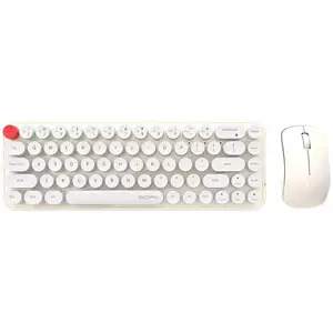 Billentyűzet Wireless keyboard + mouse set MOFII Bean 2.4G (White-Beige) (6950125750134) kép