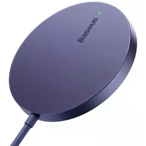 Baseus Simple Mini3 Magnetic Wireless Charger 15W (Dusty purple) (6932172623289) kép
