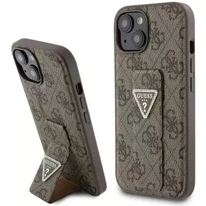 Tok Guess GUHCP15SPGS4TDW iPhone 15 6.1" brown hardcase Grip Stand 4G Triangle Strass (GUHCP15SPGS4TDW) kép