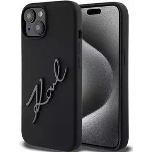 Tok Karl Lagerfeld KLHCP15SSKSBMCK iPhone 15 6.1" black hardcase Silicone Karl Script (KLHCP15SSKSBMCK) kép