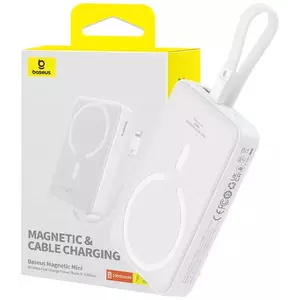 Töltő Baseus Powerbank Magnetic Mini 10000mAh 20W MagSafe (white) kép