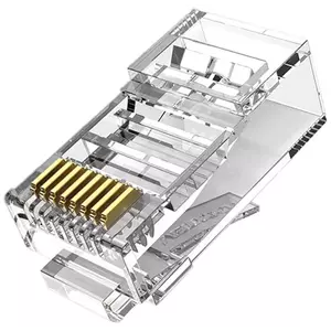 Redukció Vention Modular RJ45 Cat.6 UTP Connector IDDR0-100 Transparent 100 pcs. kép