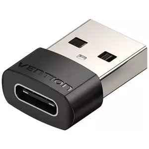 Adapter Vention USB 2.0 Male to USB-C Female Adapter CDWB0 Black PVC kép