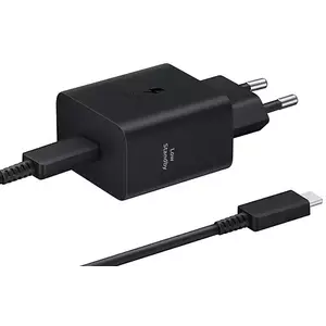 Töltő Samsung EP-T4511XBEGEU PD 45W + USB-C/USB-C 3A cable 1.8m Super Fast Charge black/black (EP-T4511XBEGEU) kép