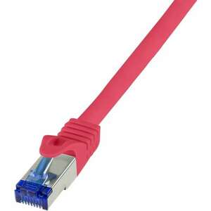 Logilink Patch cable Cat.6A S/FTP Ultraflex 3P/GHMT certified, red 0.25m (C6A014S) kép