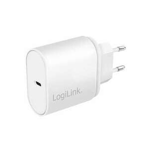 Logilink Hálózati 1x USB-C töltő - Fehér (20W) kép