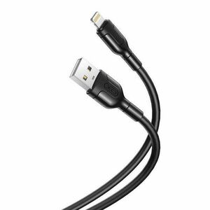 Cable USB to Lightning XO NB212, 2.1A 1m (black) kép