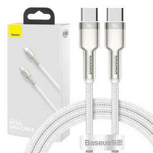 Baseus Cafule USB-C-USB-C kábel, 100 W, 1 m (fehér) kép