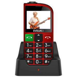 Evolveo EasyPhone FM 5, 84 cm (2.3") 105 g Vörös Telefon időseknek kép