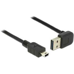 Delock Kábel EASY-USB 2.0-s A típusú csatlakozódugó, ívelt felfelé / lefelé &gt; USB 2.0-s Mini-B-típus (83543) kép