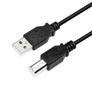 Logilink USB 2.0 kábel, USB-A/M - USB-B/M, fekete, 3 m kép