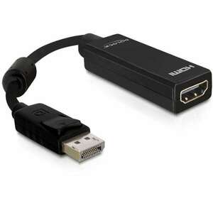 DeLOCK 61849 video átalakító kábel 0, 125 M DisplayPort HDMI A-típus (Standard) Fekete kép