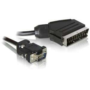 Delock kábel video scart male (output) > vga male (input) 2m 65028 kép