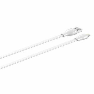 Cable USB to Lightning LDNIO LS553, 2.1A, 2m (white) kép