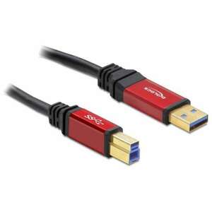 Delock USB 3.0-A &gt; B apa / apa, 5 m prémium kábel kép