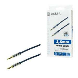 LogiLink CA10300 audio kábel 3 M 3.5mm Kék kép