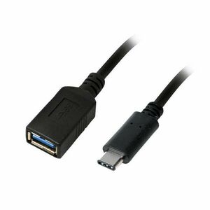 LogiLink USB 3.2 Gen1 Type-C adapter, C/M-USB-A/F, fekete, 0, 15 m kép