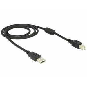 Delock USB2.0 kábel A-tip. dugó &gt; B-tip dugó csatlakozókkal, 1m kép